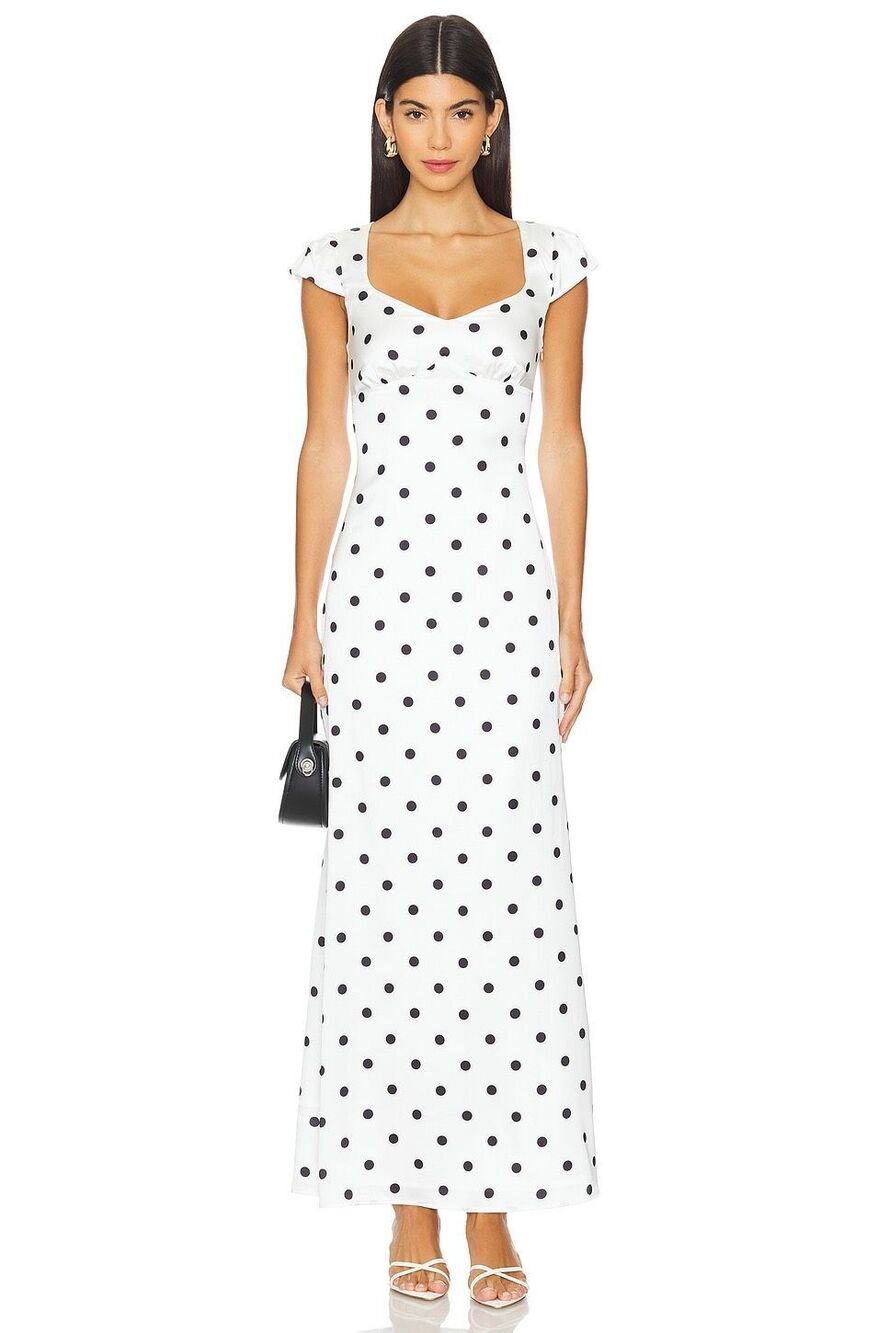 More to Come Dorothy Maxi Dress in White Size Medium $88
